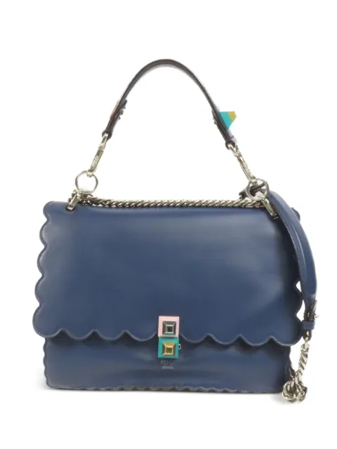 Fendi Pre-Owned Kan I scalloped tote bag Blue 8TB283