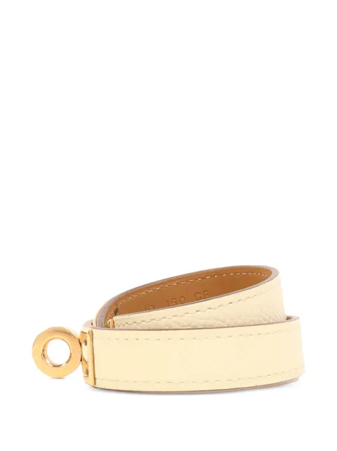 Hermès Pre-Owned Kelly leather bracelet Neutrals UWHITE