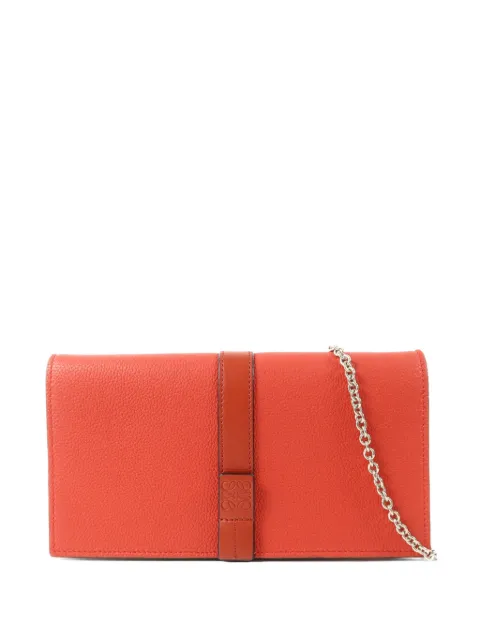 Loewe Pre-Owned Anagram strap shoulder bag Red WALLETONCHAIN