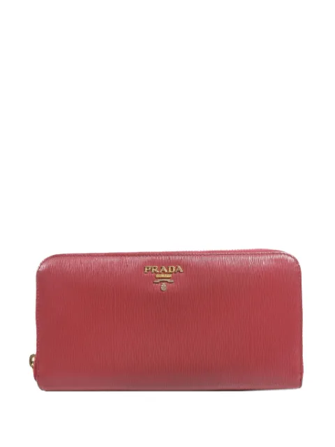 Prada Pre-Owned textured leather wallet Pink IML5062F22