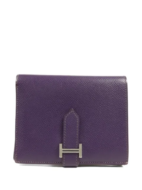 Hermès Pre-Owned Bearn compact wallet Purple O