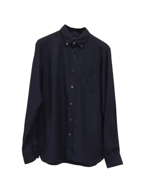 Tom Ford Vintage button-down chest pocket shirt Blue RFCPUUSCL743510M