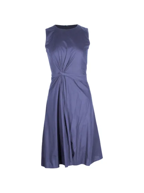 BOSS Digiana front twist A-line dress Blue TONPUHKCL361862W