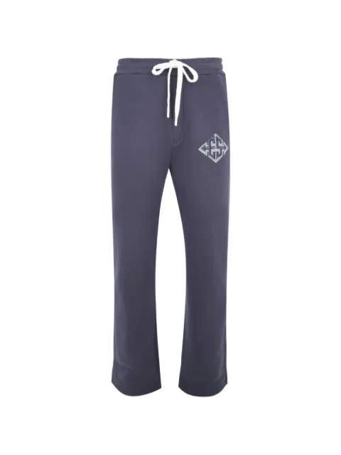 Exit Society XXX logo-print track pants Grey ES3XXX