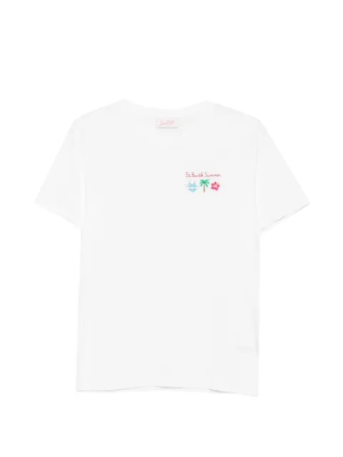 MC2 Saint Barth embroidered-logo cottonT-shirt White EMI0001EMILIE09769L