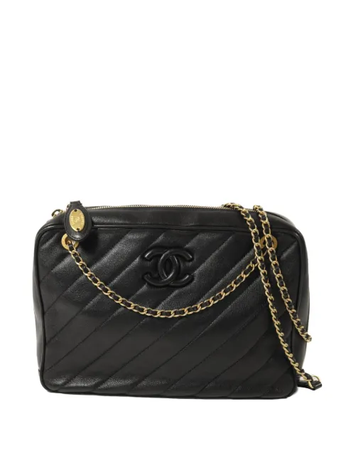 CHANEL Pre-Owned chain-strap shoulder bag Black CHAINSHOULDERBAG