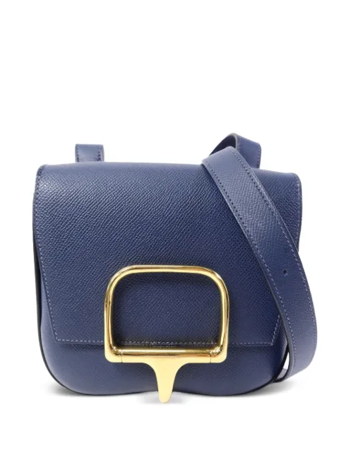 Hermès Pre-Owned mini Della Cavalleria leather shoulder bag Blue B76