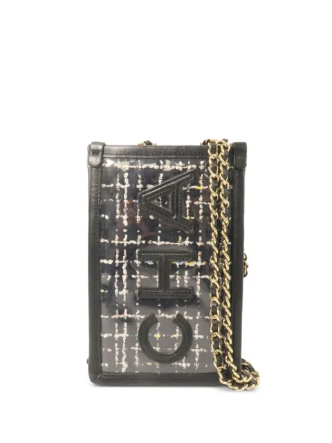 CHANEL Pre-Owned CC chain clutch bag Black AP0255