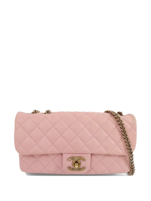 CHANEL Pre-Owned CC turn-lock chain-strap shoulder bag Pink CHAINSHOULDER