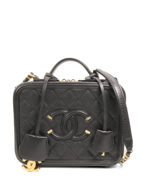 CHANEL Pre-Owned CC Filigree vanity case Black VANITYCASEMEDIUM