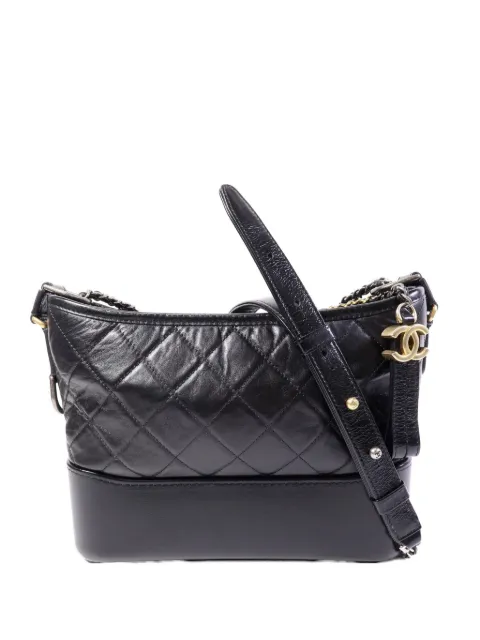 CHANEL Pre-Owned medium Gabrielle chain-strap calfskin shoulder bag Black A93824
