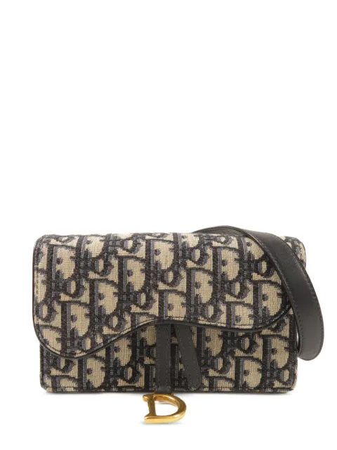 Christian Dior Pre-Owned Saddle Oblique belt bag Neutrals SADDLEBELTBAG
