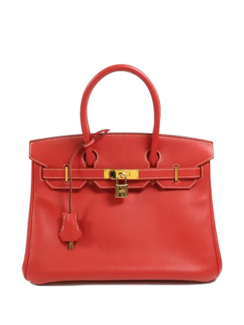 Hermès Pre-Owned 2012 Birkin 30 tote bag Red PQ57A