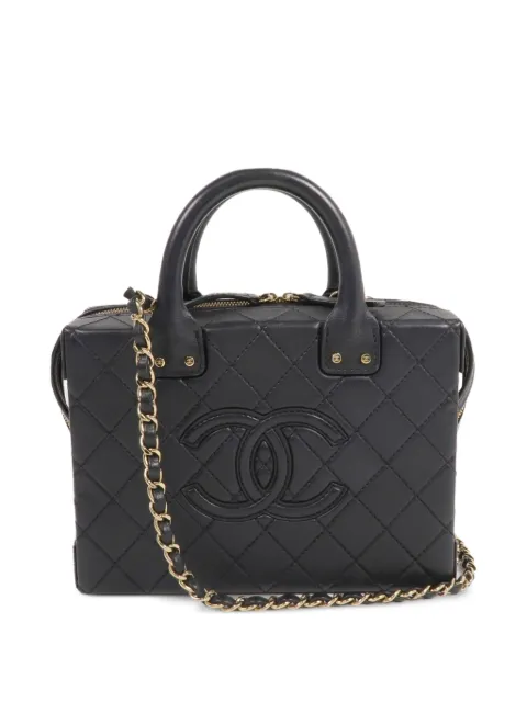 CHANEL Pre-Owned CC quilted vanity case shoulder bag Black VANITYCASE