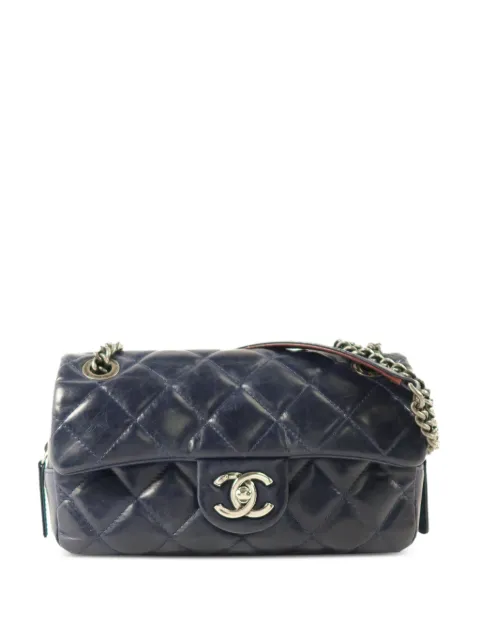 CHANEL Pre-Owned CC turn-lock shoulder bag Blue CHAINSHOULDER