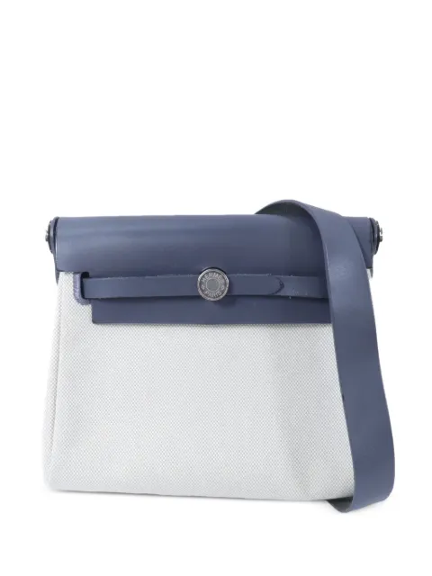 Hermès Pre-Owned mini Herbag canvas shoulder bag Grey W85PHW