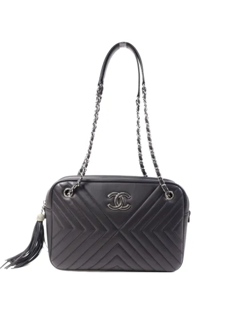 CHANEL Pre-Owned leather shoulder bag Black SHOULDERBAG