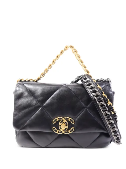 CHANEL Pre-Owned Chanel 19 CC tote bag Black AS116