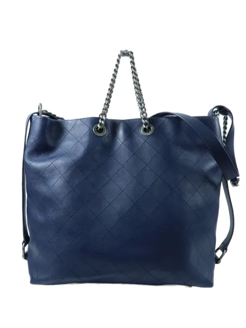 CHANEL Pre-Owned CC diamond-quilted shoulder bag Blue SHOULDERBAG