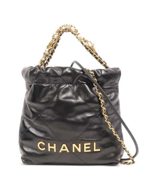CHANEL Pre-Owned Chanel 22 quilted shoulder bag Black AS3980