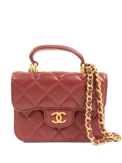 CHANEL Pre-Owned chain-strap shoulder bag Red TOPHANDLEFLAP