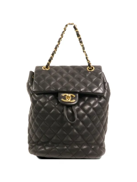 CHANEL Pre-Owned CC turn-lock quilted backpack Black BACKPACKSMALL