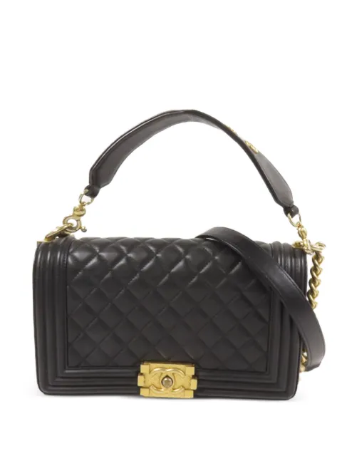 CHANEL Pre-Owned Boy quilted shoulder bag Black BOY25