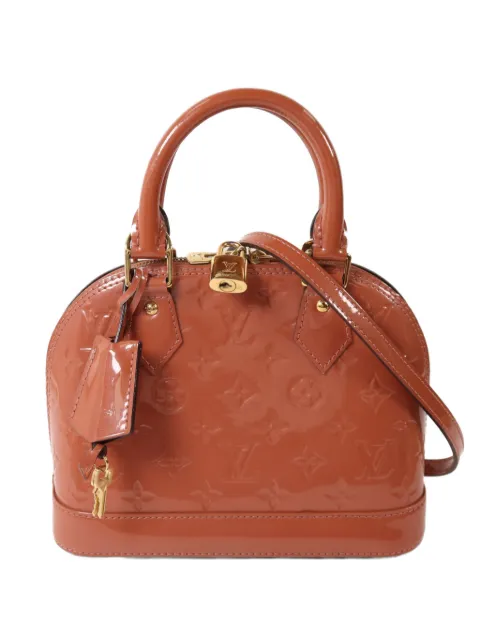 Louis Vuitton Pre-Owned BB Alma two-way leather tote bag Brown M94769