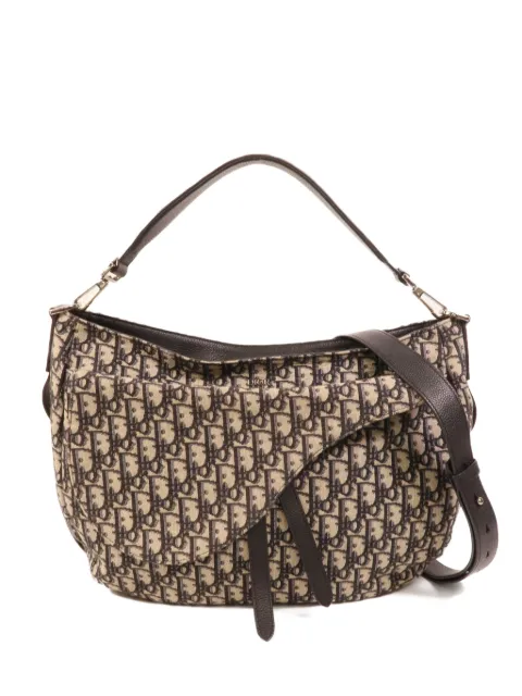 Christian Dior Pre-Owned Saddle canvas shoulder bag Neutrals 1KADHOYKY