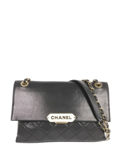 CHANEL Pre-Owned quilted CC shoulder bag Black CHAINSHOULDER