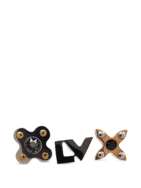 Louis Vuitton Pre-Owned PM LV Love Letters earrings Black M65250