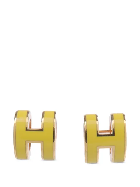 Hermès Pre-Owned Mini Pop H earrings Gold MINIPOPH