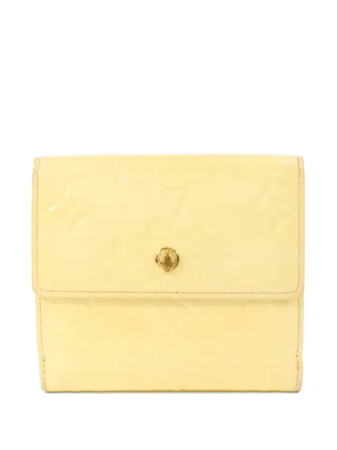 Louis Vuitton Pre-Owned Elise compact leather wallet Yellow M91167
