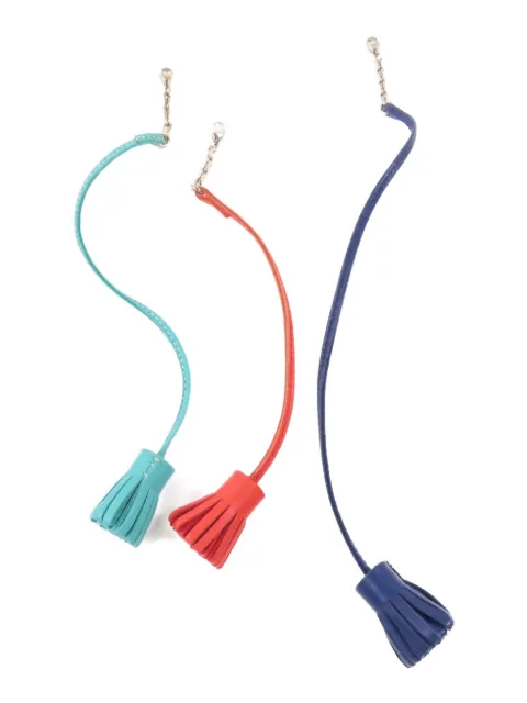 Hermès Pre-Owned Veau Swift tassel page marker Blue CHARM