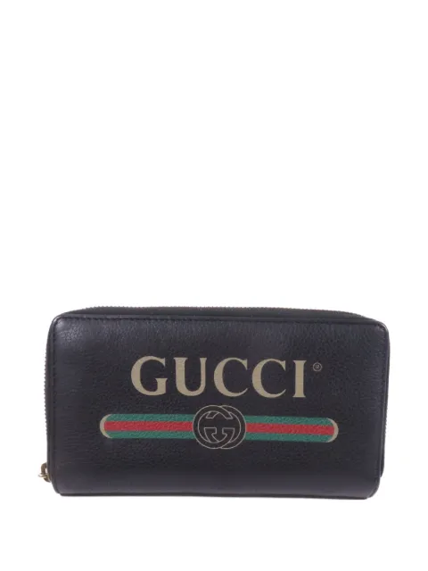 Gucci Pre-Owned GG logo-print wallet Black 496317