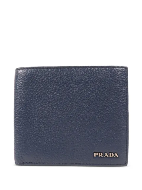 Prada Pre-Owned Fold leather wallet Blue FOLDWALLET