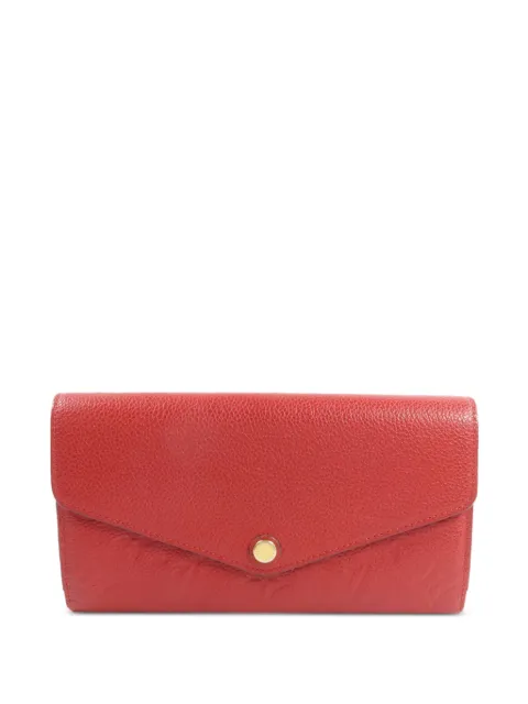 Louis Vuitton Pre-Owned Sarah Monogram Empreinte wallet Red M61181