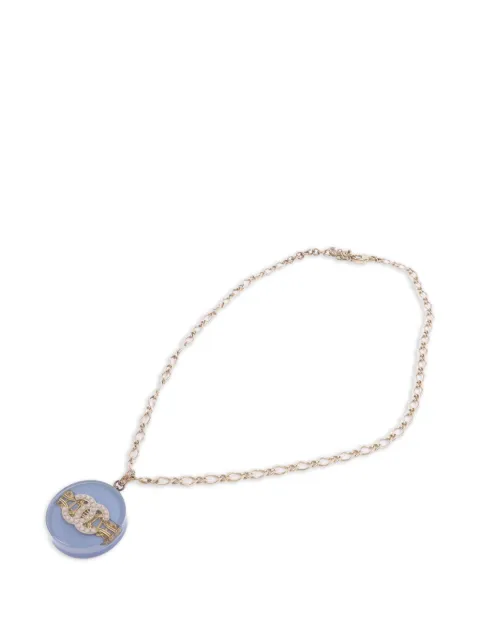 CHANEL Pre-Owned CC faux-pearl necklace Gold NECKLACE