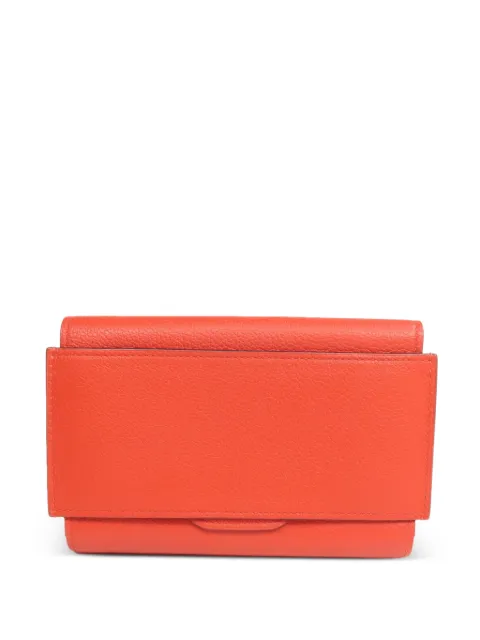 Hermès Pre-Owned H Passant compact wallet Orange XS5