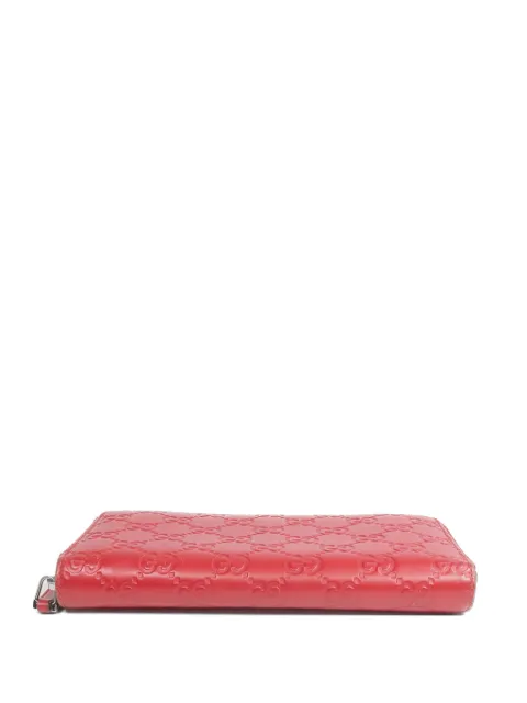 Gucci Pre-Owned zip-up wallet Red 307987