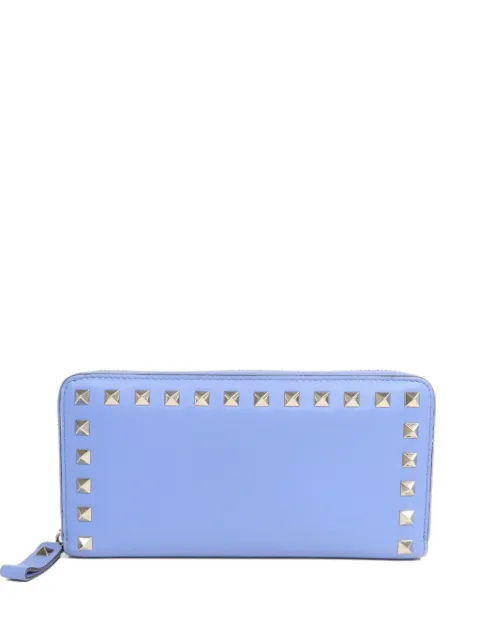 Valentino Garavani Pre-Owned Rockstud leather wallet Blue ROCKSTUDWALLET