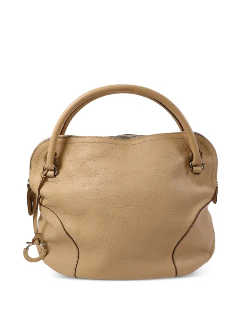Ferragamo Pre-Owned Gancini-detail tote bag Neutrals HANDBAG