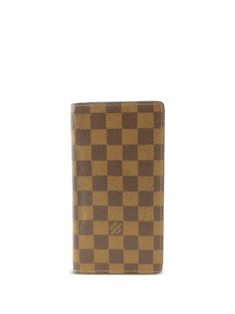 Louis Vuitton Pre-Owned Brazza Damier Portefeuille long wallet Brown N60017