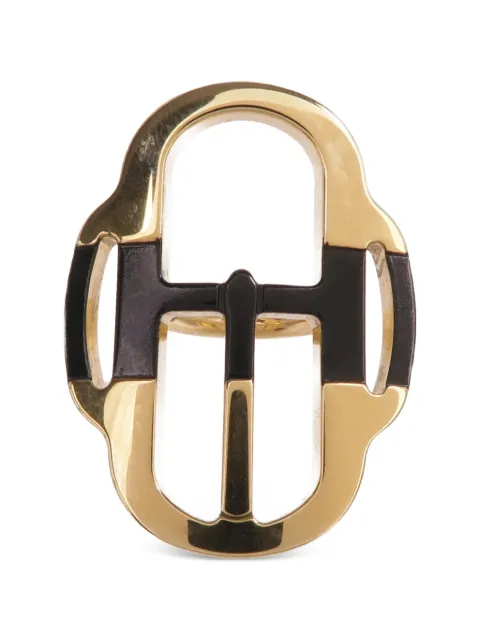 Hermès Pre-Owned Quizz scarf ring Gold SCARFRING