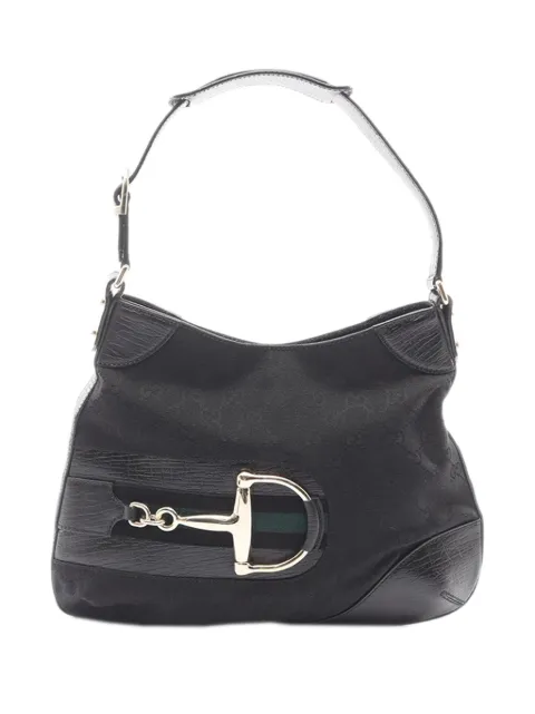 Gucci Pre-Owned 2000-2015 GG Canvas Hasler hobo bag Black N6UZY8W5WTNZ0190