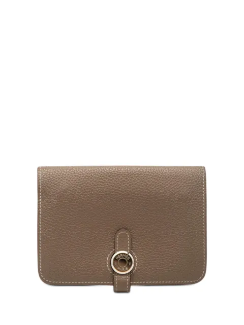 Hermès Pre-Owned 2020 Togo Dogon Compact Wallet small wallets Brown 68TFL3AOX0N92XBN