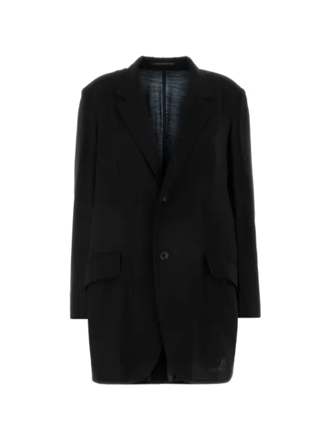 Y's notched-lapel jersey blazer Black YKJ05203