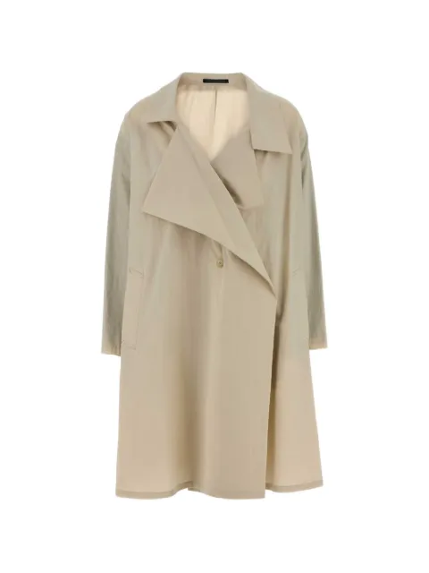 Y's cotton trench coat Neutrals YKC12014