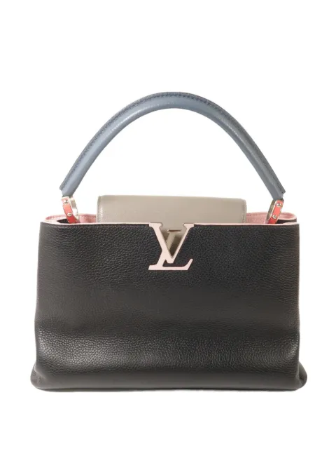 Louis Vuitton Pre-Owned MM Capucines leather tote bag Black M94387