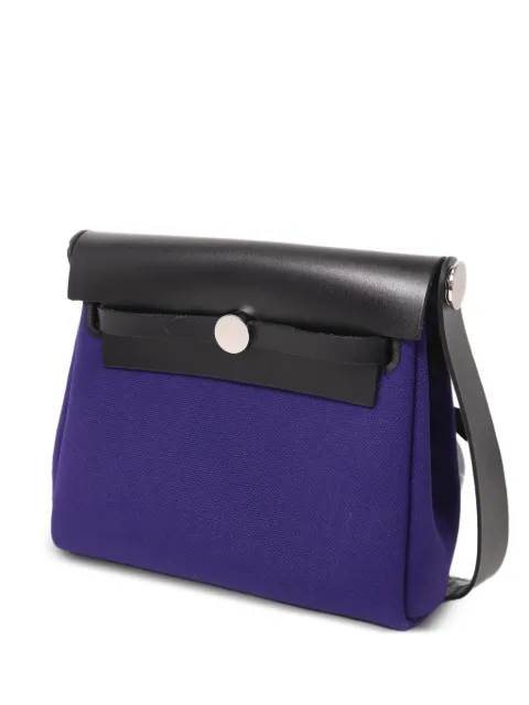 Hermès Pre-Owned mini 20 Herbag Zip shoulder bag Purple GX3